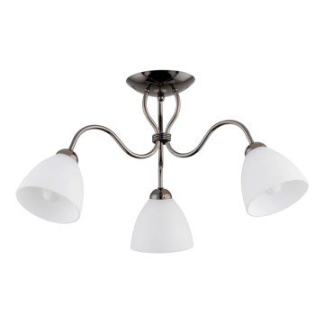 Nadgradni luster ARIEL 3xE27/15W/230V sivo
