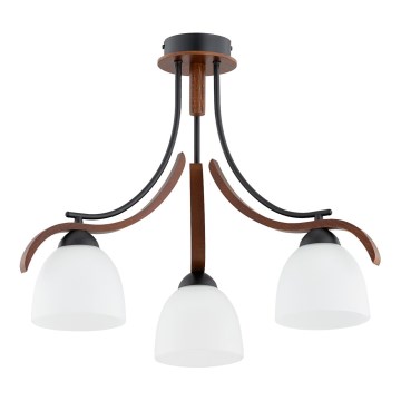 Nadgradni luster BAFIA 3xE27/15W/230V braon