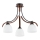 Nadgradni luster BAFIA 3xE27/15W/230V braon