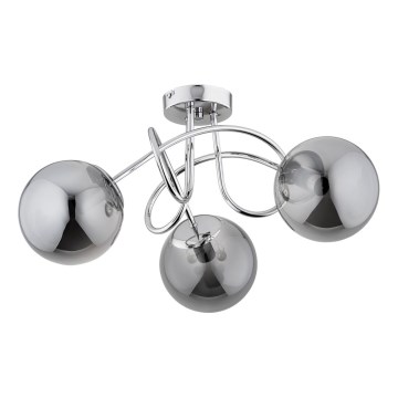 Nadgradni luster BANKO 3xE14/10W/230V sjajni krom