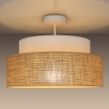 Nadgradni luster BOHO 1xE27/60W/230V bela/bež