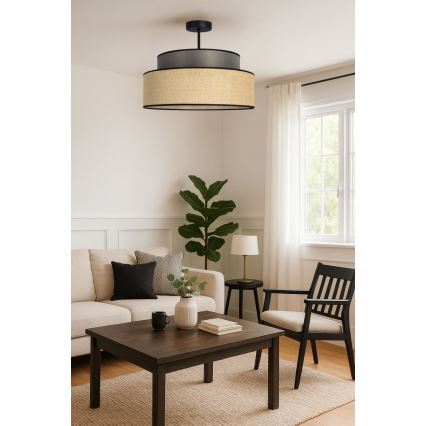 Nadgradni luster BOHO 1xE27/60W/230V braon/bež
