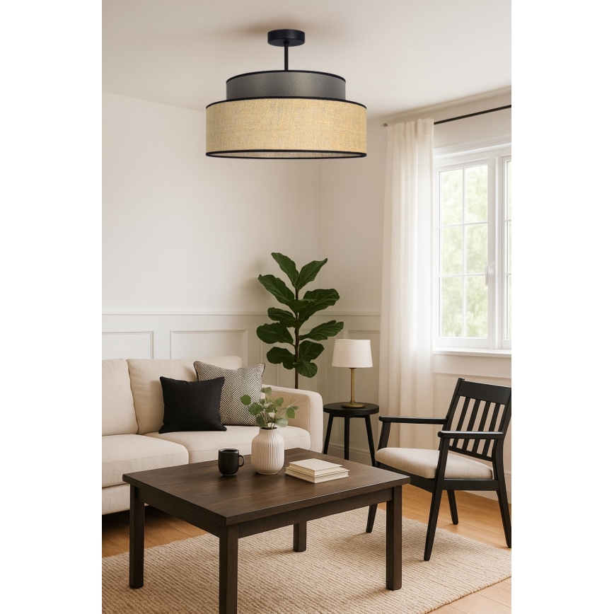 Nadgradni luster BOHO 1xE27/60W/230V braon/bež
