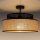 Nadgradni luster BOHO 1xE27/60W/230V crno/ratan