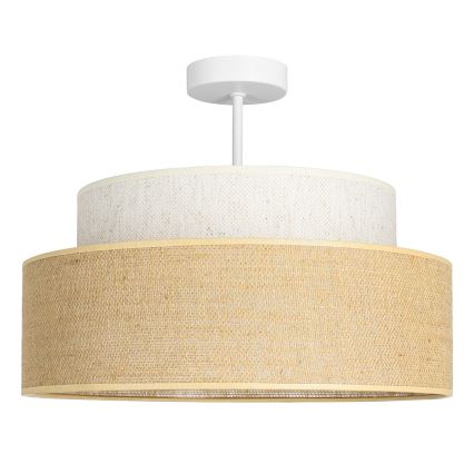 Nadgradni luster BOHO 1xE27/60W/230V kremasta/bež
