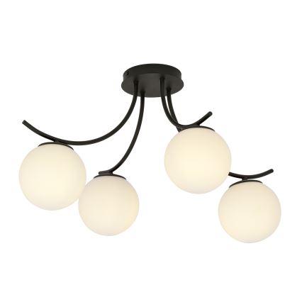 Nadgradni luster BOSTON 4xE14/10W/230V crno