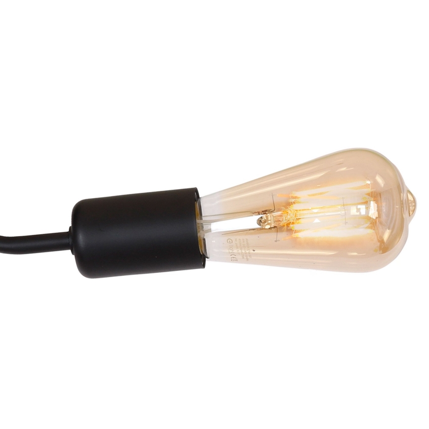 Nadgradni luster BRENDA 3xE27/60W/230V crno