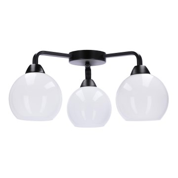 Nadgradni luster CALDERA 3xE27/60W/230V crno