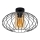 Nadgradni luster CORRINI 1xE27/60W/230V pr. 34 cm crno/bež