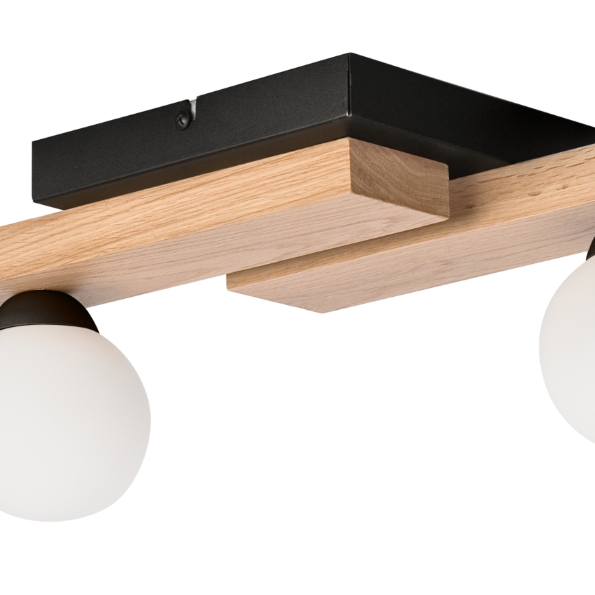 Nadgradni luster CORTINA 4xG9/5W/230V crno/hrast