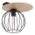 Nadgradni luster CYBER 1xE27/60W/230V drvo/crno