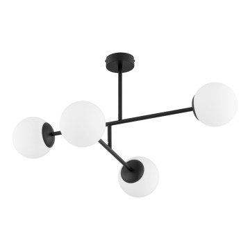 Nadgradni luster DILON 4xE14/10W/230V crno