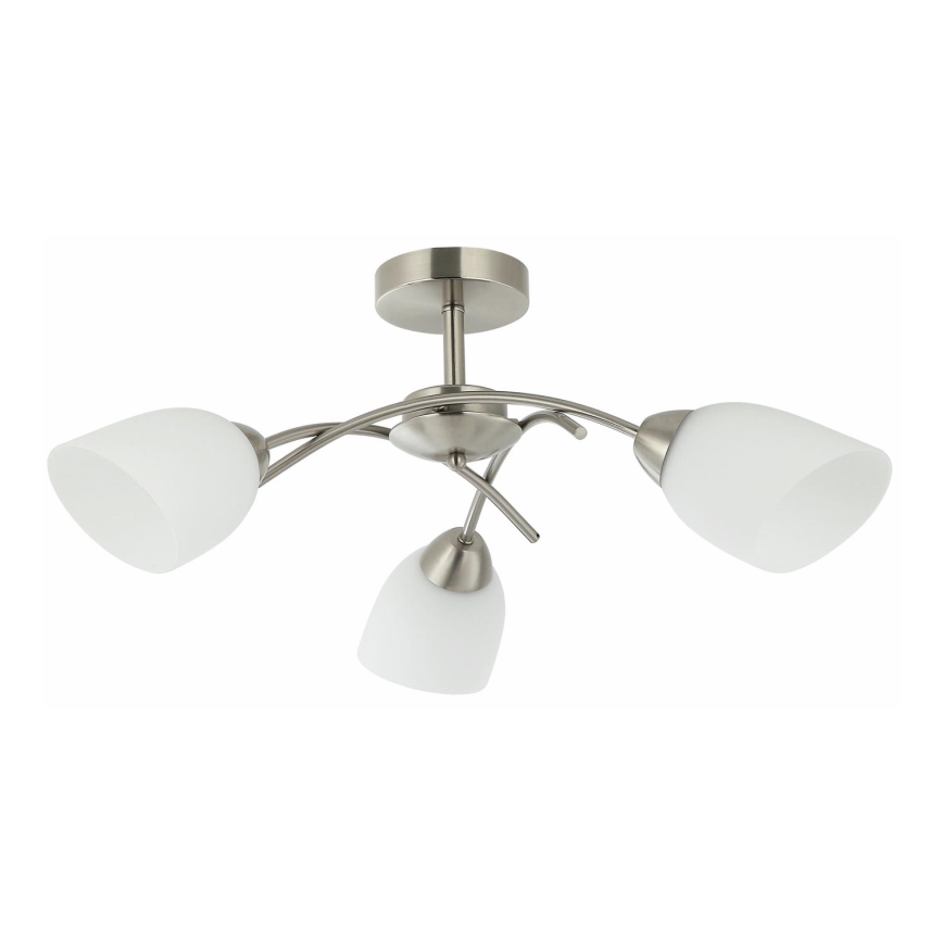Nadgradni luster DONNA 3xE27/60W/230V nikl
