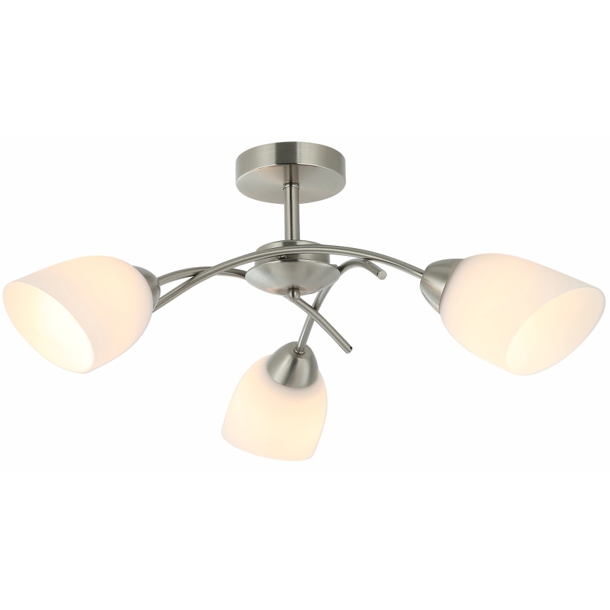 Nadgradni luster DONNA 3xE27/60W/230V nikl