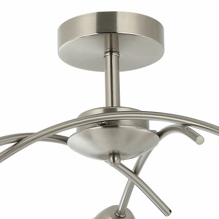 Nadgradni luster DONNA 3xE27/60W/230V nikl