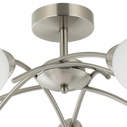 Nadgradni luster DONNA 5xE27/60W/230V nikl