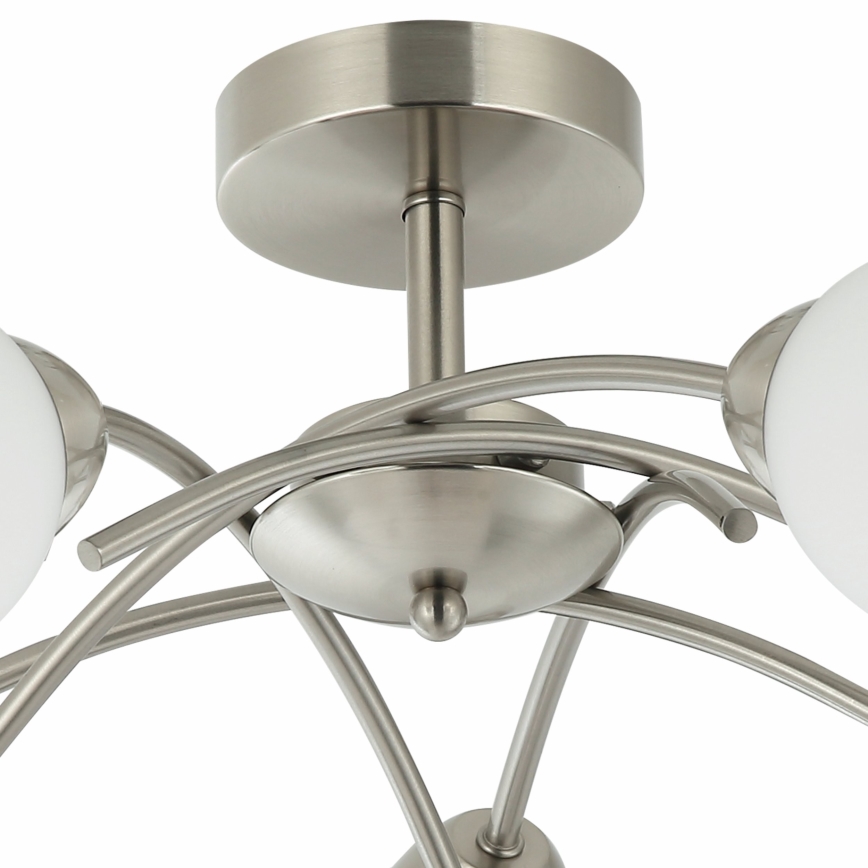 Nadgradni luster DONNA 5xE27/60W/230V nikl