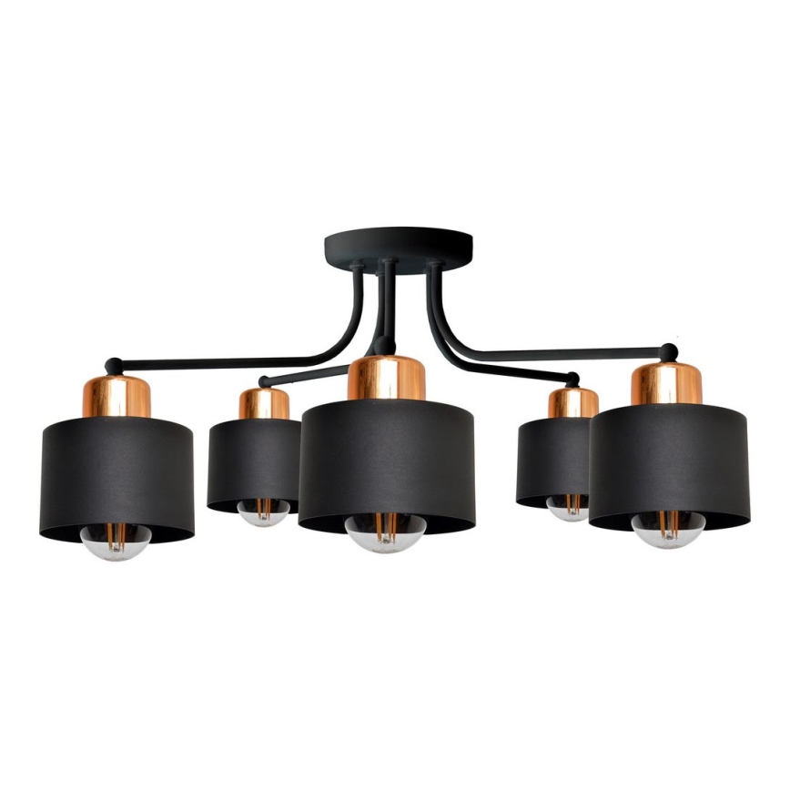 Nadgradni luster EDISON 5xE27/15W/230V