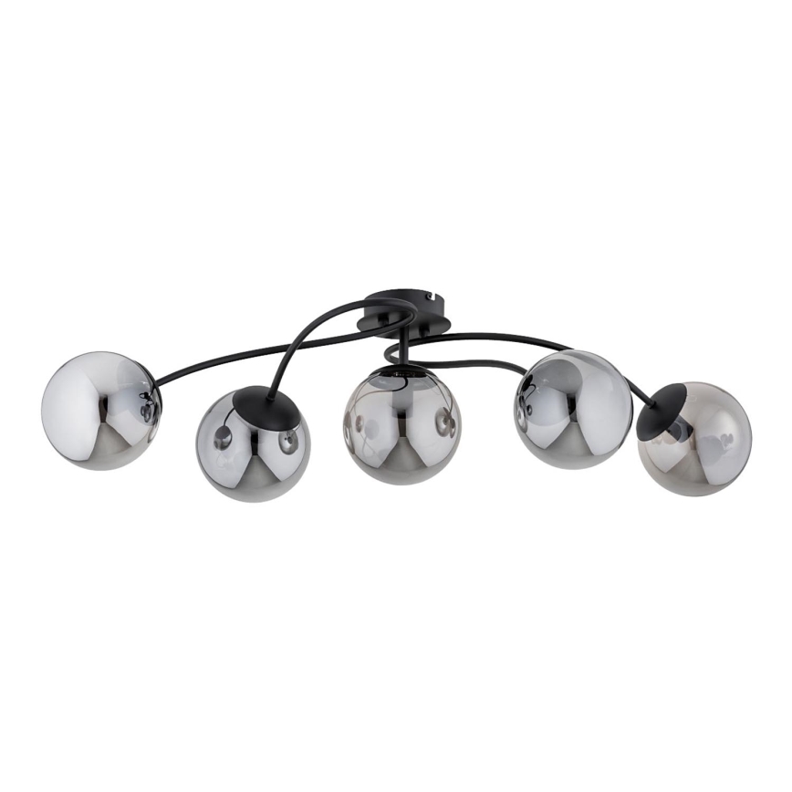 Nadgradni luster GILIAN 5xE14/40W/230V crno