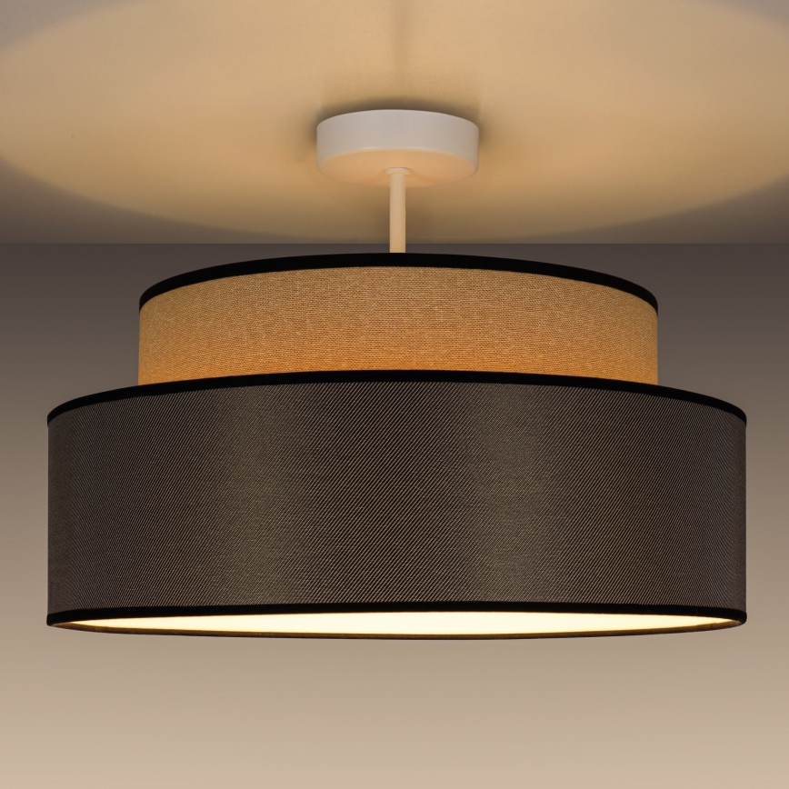 Nadgradni luster GRACE 1xE27/60W/230V bež/braon