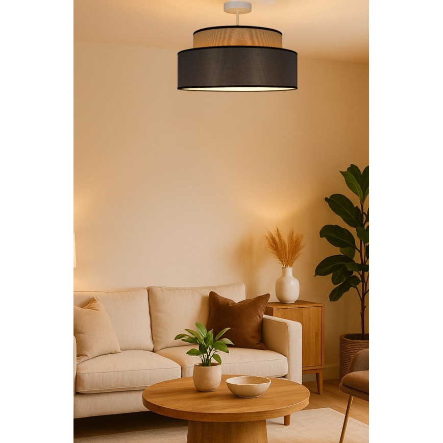 Nadgradni luster GRACE 1xE27/60W/230V bež/braon