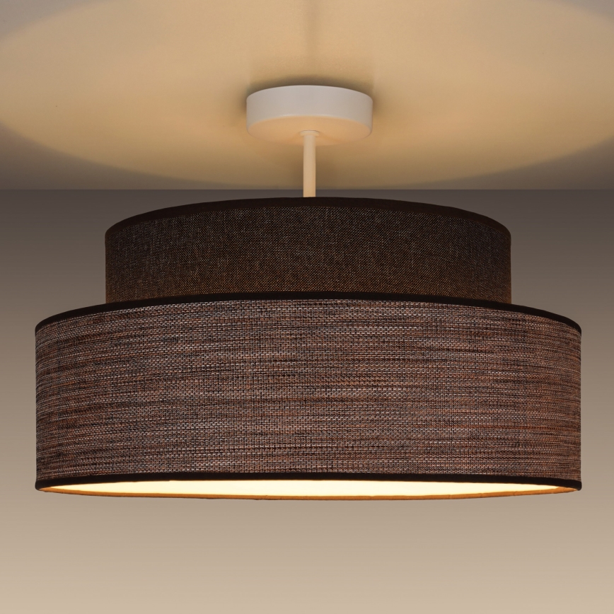 Nadgradni luster GRACE 1xE27/60W/230V braon/bež