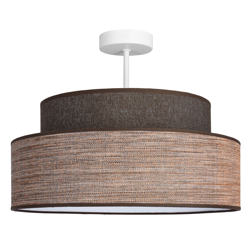 Nadgradni luster GRACE 1xE27/60W/230V braon/bež