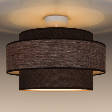 Nadgradni luster GRACE 1xE27/60W/230V braon/bež
