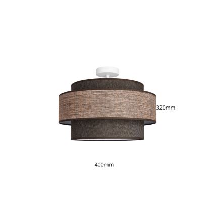 Nadgradni luster GRACE 1xE27/60W/230V braon/bež