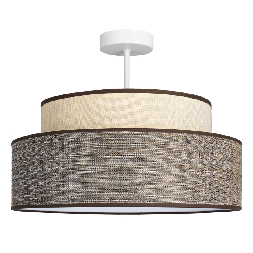 Nadgradni luster GRACE 1xE27/60W/230V kremasta/braon