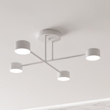 Nadgradni luster HALO 4xGX53/10W/230V bela