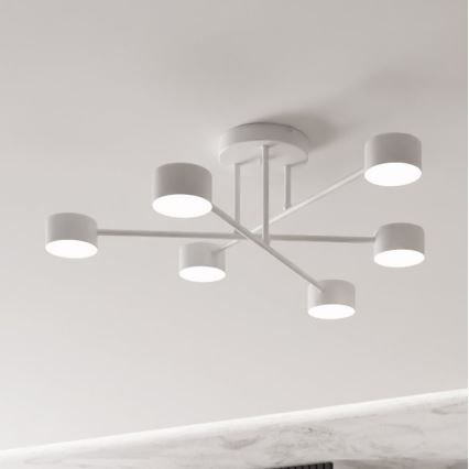 Nadgradni luster HALO 6xGX53/8W/230V bela