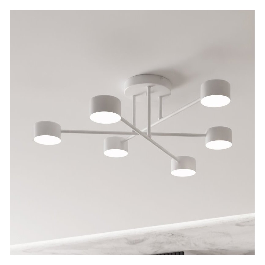 Nadgradni luster HALO 6xGX53/8W/230V bela