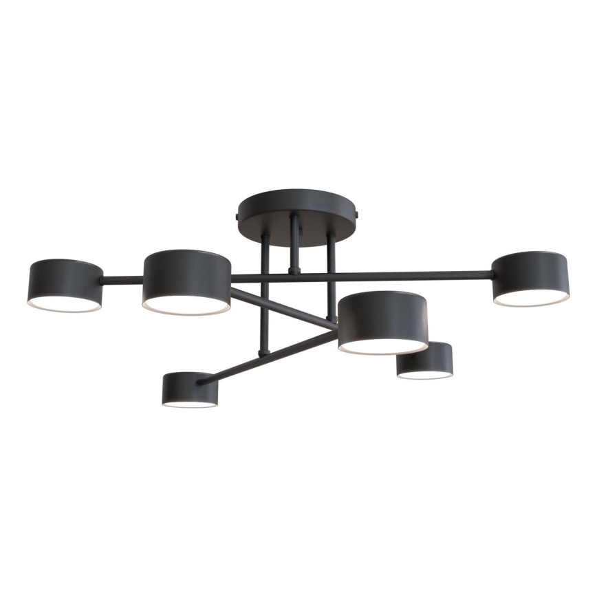 Nadgradni luster HALO 6xGX53/8W/230V crno