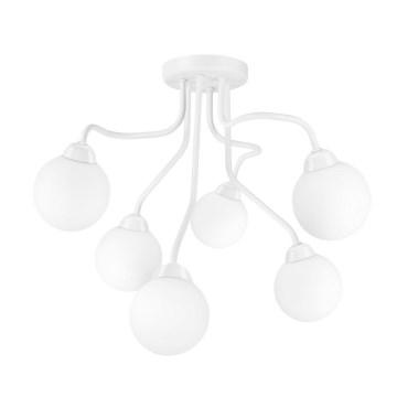 Nadgradni luster HOLLY 6xG9/5W/230V bela