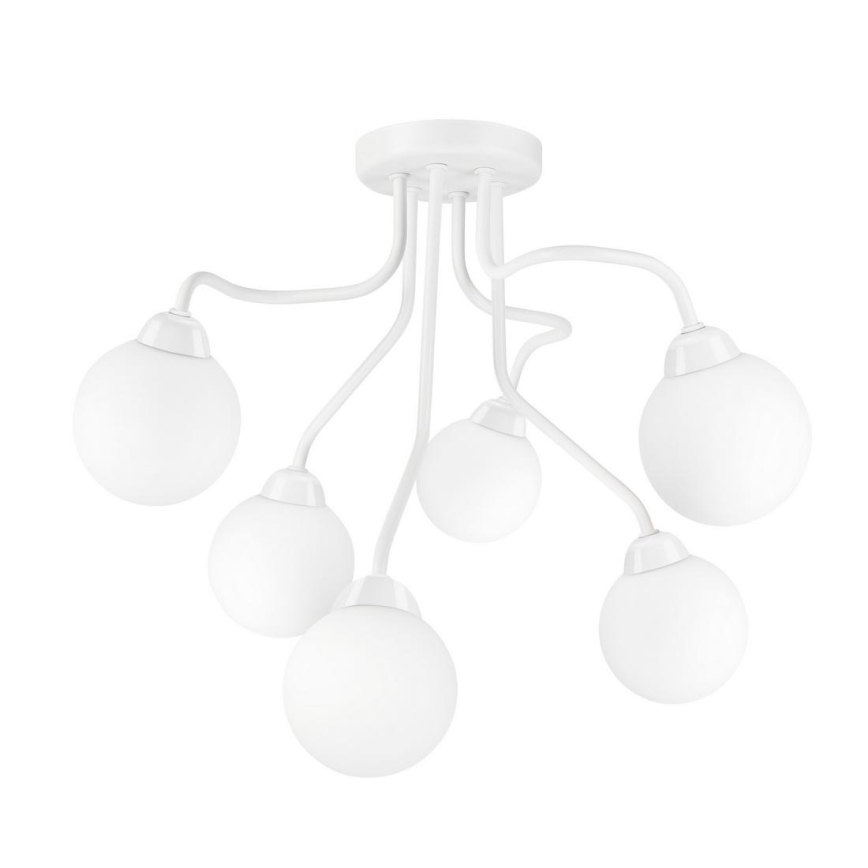 Nadgradni luster HOLLY 6xG9/5W/230V bela