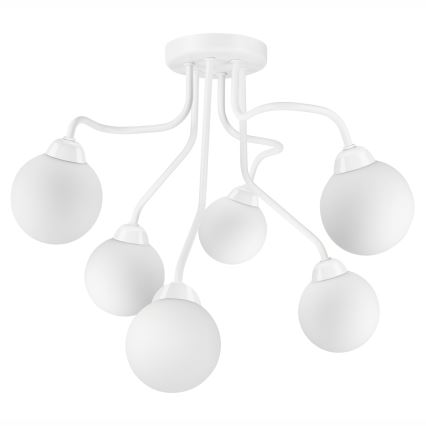 Nadgradni luster HOLLY 6xG9/5W/230V bela