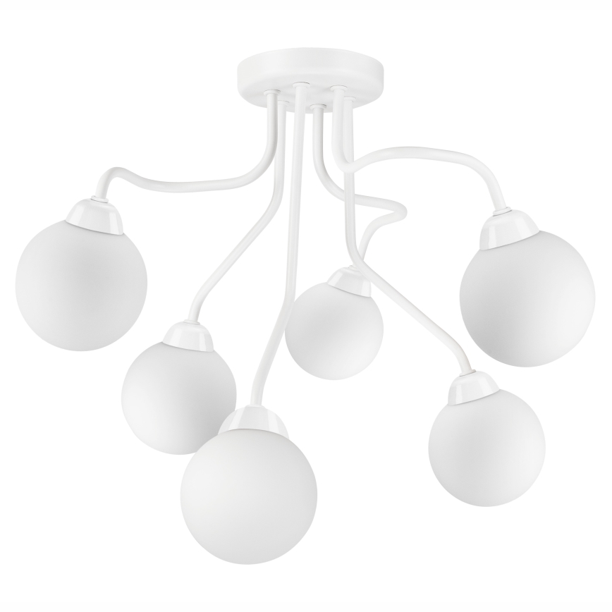 Nadgradni luster HOLLY 6xG9/5W/230V bela