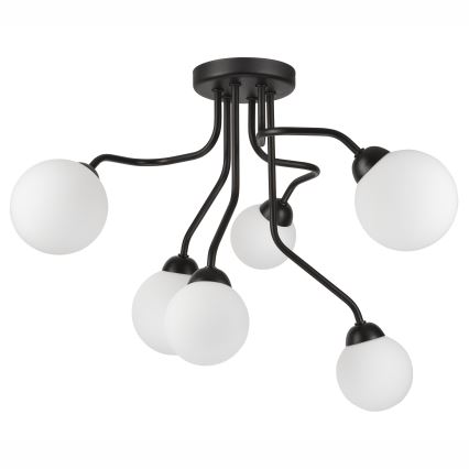 Nadgradni luster HOLLY 6xG9/5W/230V crno