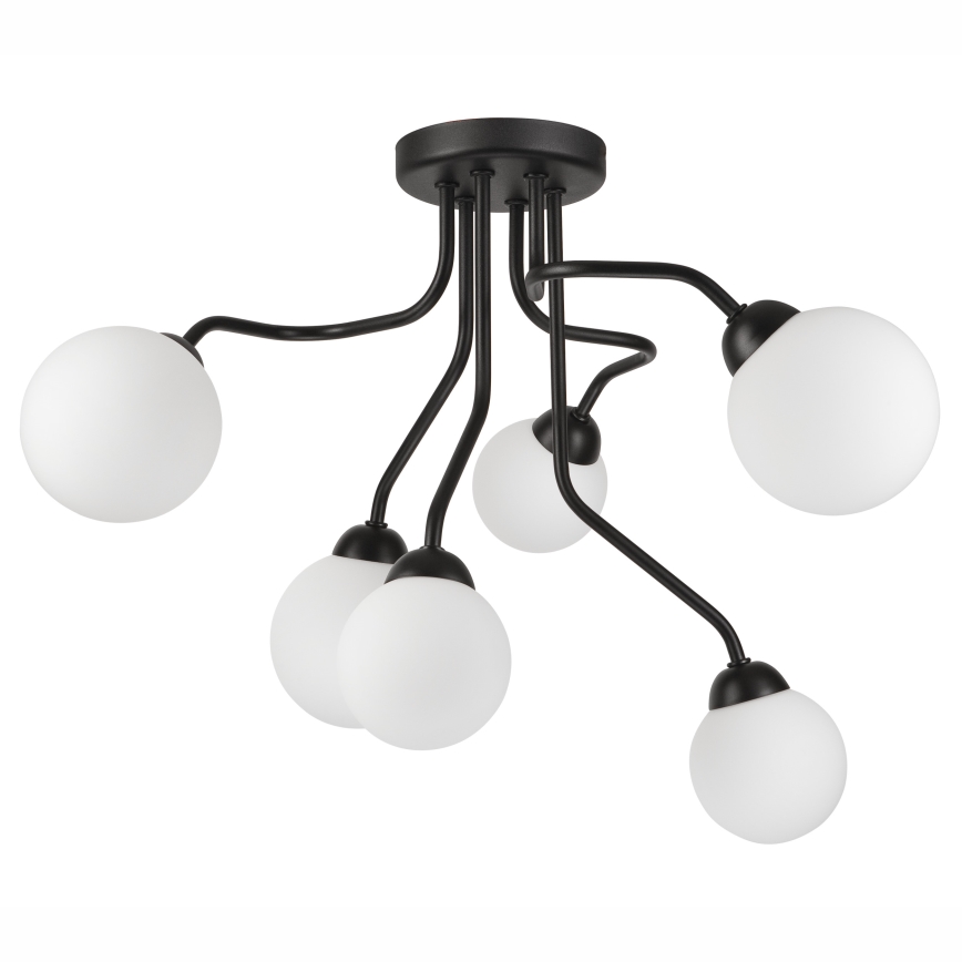 Nadgradni luster HOLLY 6xG9/5W/230V crno