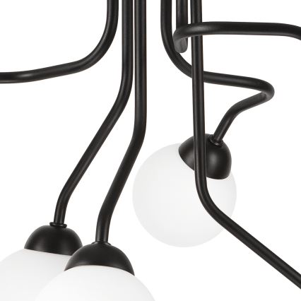 Nadgradni luster HOLLY 6xG9/5W/230V crno
