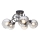 Nadgradni luster LATIL 5xE27/60W/230V crno
