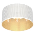 Nadgradni luster LOFT SHADE 3xE27/60W/230V bela/zlatna