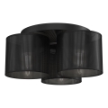 Nadgradni luster LOFT SHADE 3xE27/60W/230V crno
