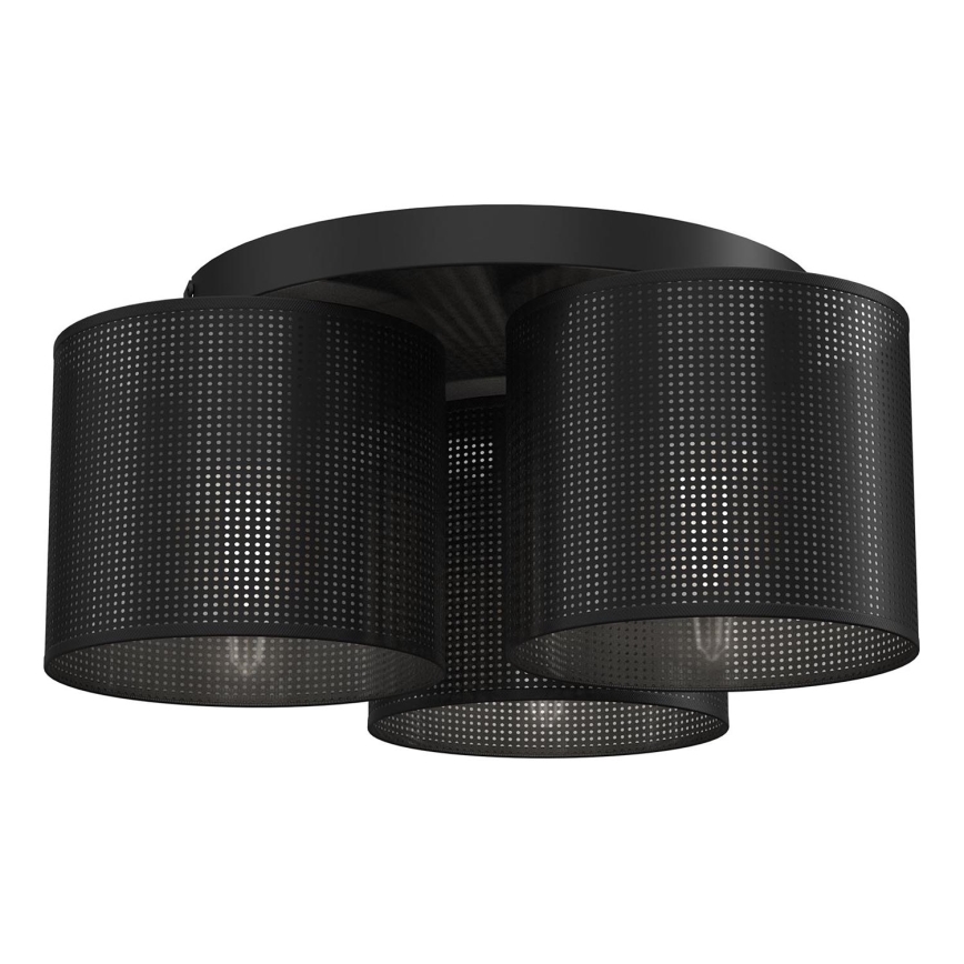 Nadgradni luster LOFT SHADE 3xE27/60W/230V crno