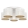 Nadgradni luster LOFT SHADE 5xE27/60W/230V bela/zlatna