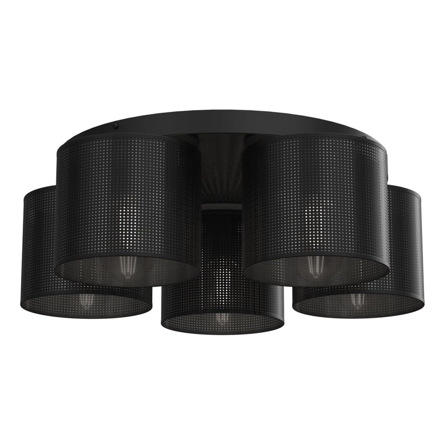 Nadgradni luster LOFT SHADE 5xE27/60W/230V crno