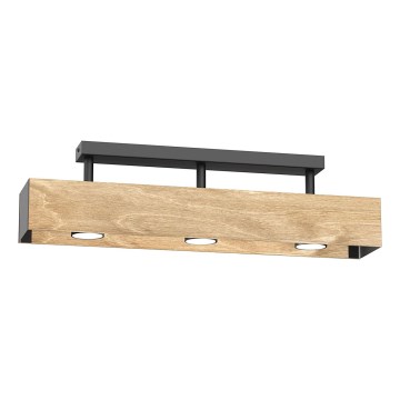 Nadgradni luster MAISON 3xGU10/8W/230V braon/hrast