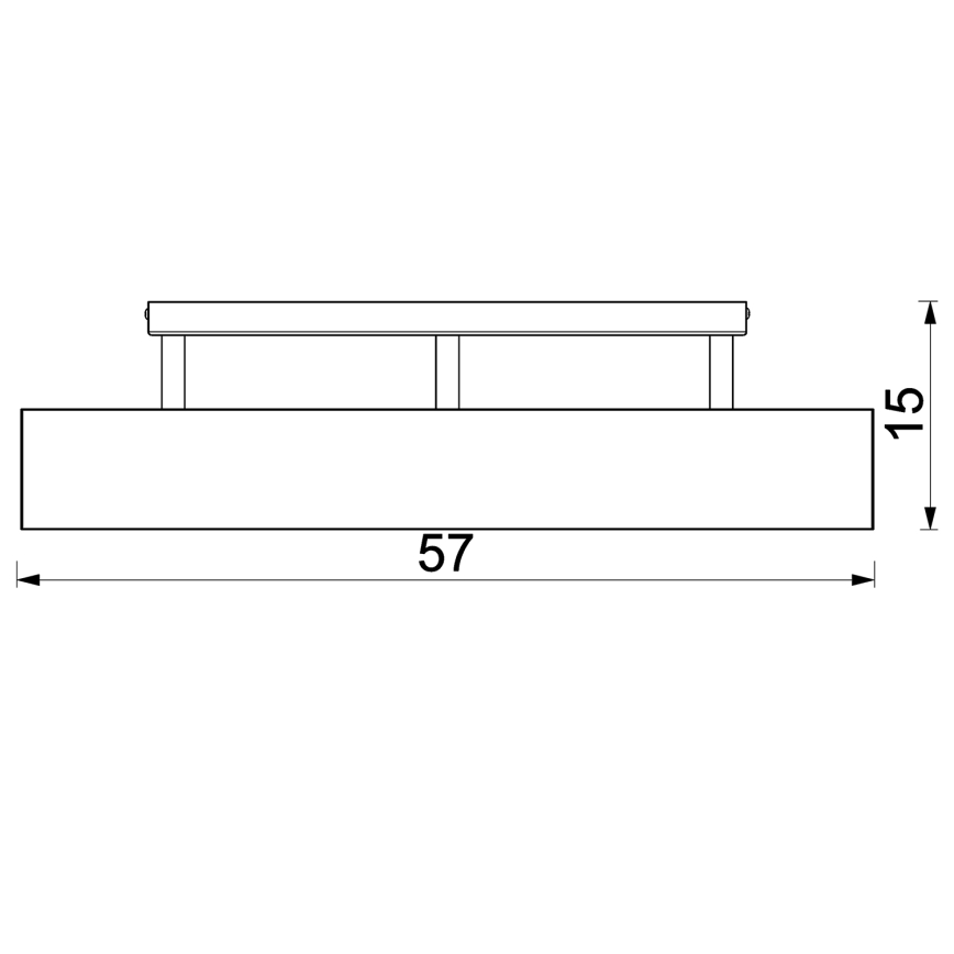 Nadgradni luster MAISON 3xGU10/8W/230V braon/hrast