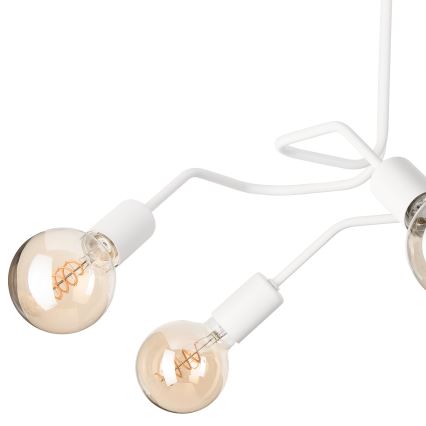 Nadgradni luster MATYLDA 5xE27/60W/230V bela